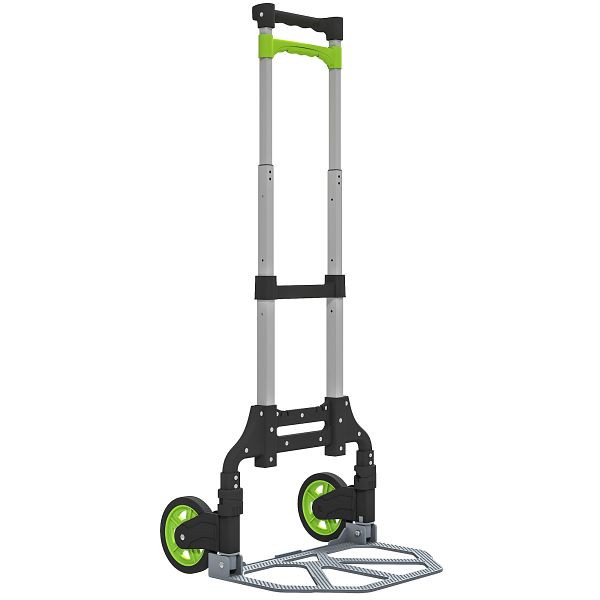 HOMCOM Sackkarre klappbar Aluminium Transportkarre mit Teleskopgriff Höhenverstellbar 100 cm, B71-071V00GN