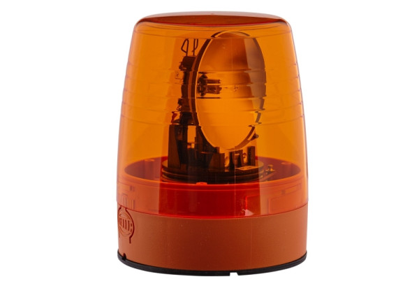 HELLA Halogen-Rundumkennleuchte, KL JuniorPlus, 12V, gelb, Anbau/geschraubt, Stecker: Flachstecker, 2RL 008 965-001