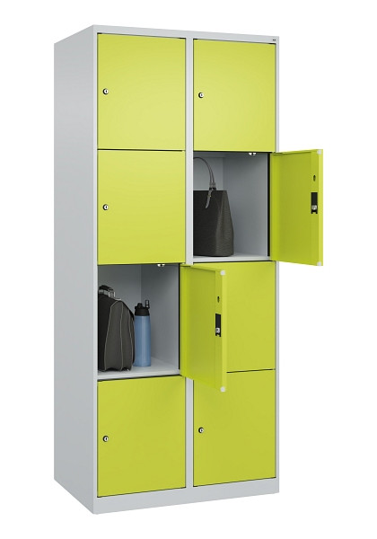 C+P Schließfachschrank Evolo PLUS, 8 Fächer, 1850x800x500mm, 7035/0024, 049000-224 S10015