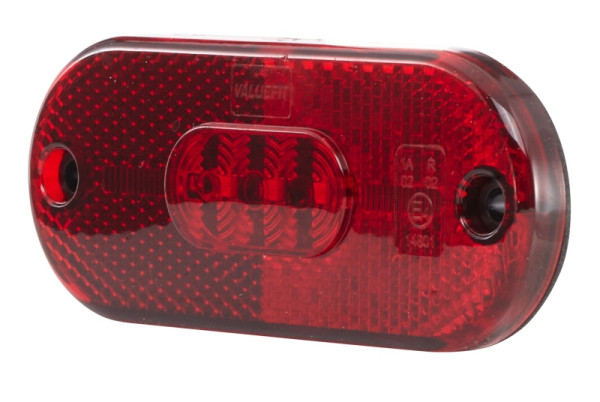 HELLA VALUEFIT Schlussleuchte, Valuefit, LED, 24V, Anbau, Farbe: rot, Kabel: 150mm, Flachsteckhülse, links/rechts, Rückstrahler, 2TM 357 009-111