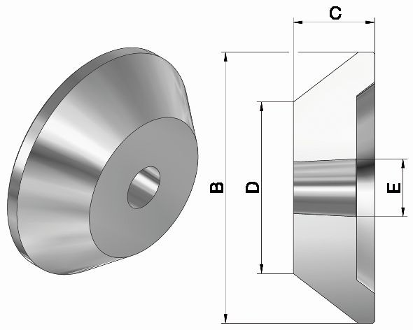 Röhm Passende Zentrierkegel-Aufsätze AZ, Größe 1, für Morsekegel 4, Standard Ausführung, 304565