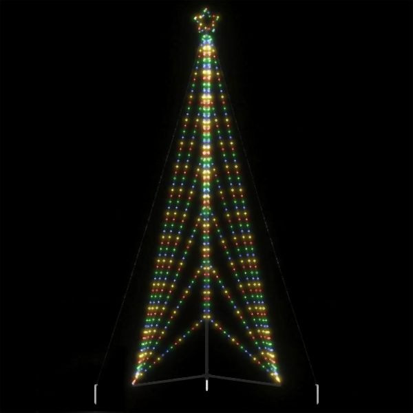 vidaXL Weihnachtsbaum-Beleuchtung 861 LEDs Mehrfarbig 478 cm, 4016427