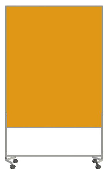 Carto Moderationswand „Econo“, Textil maisgelb, B 120 x H 150 cm, MWE1215-K83