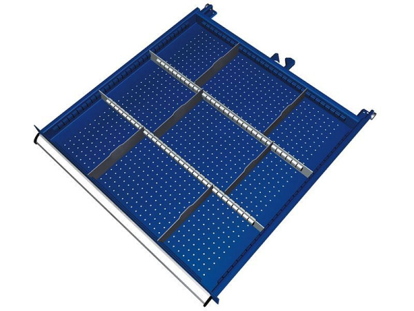 KLW Einteilungsmaterialsatz für Schubladen Fachhöhe 50 mm in SGB - Schrank, Schrankgröße 725 x 750 mm B x T, B02, SGB-B02-032
