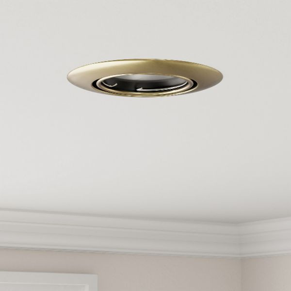 vidaXL Lampen Set von 24 Messing 9 cm Messing Einbauleuchten Rund, 4108175