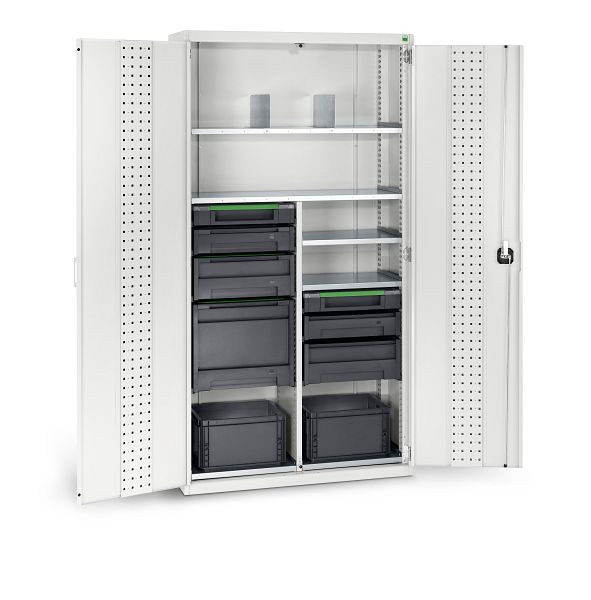 bott cubio Fachboden für Systemschrank mit Auflagewinkel B x T x H: 525 x 400 x 25 mm, verzinkt, 42101085.51V