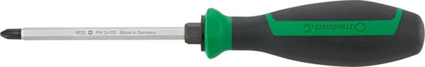 STAHLWILLE Kreuzschlitzschraubendreher DRALL+ Gr. PH1, Länge 80mm, 46323301