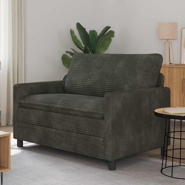 vidaXL Sofa Anthrazit 126 x 81 x 87,5 cm Polyester, 42028827