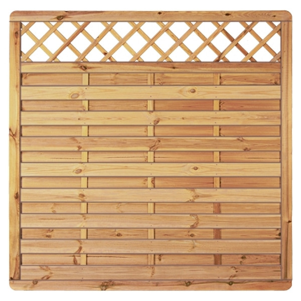 T&J Avantgarde-Serie Ranki, 180 x 180 cm, kdi-grün, Rahmen 45/68 mm, Lamellen glatt, 23921