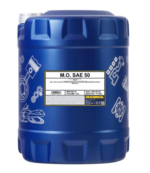 MANNOL 3105 Einbereichsmotorenöl SAE 50, VE: 10 l, MN3105-10