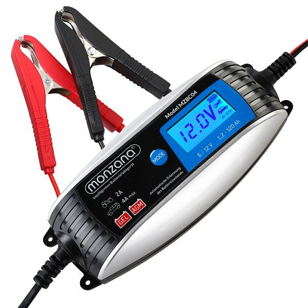 monzana Batterieladegerät 6V 12V, 108754, 4251776907741