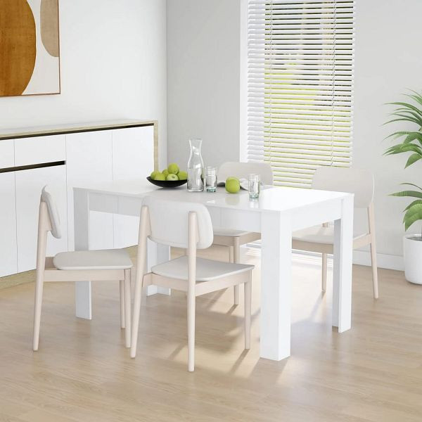 vidaXL Esstisch Weiß 140x74,5x76 cm Holzwerkstoff, 804202