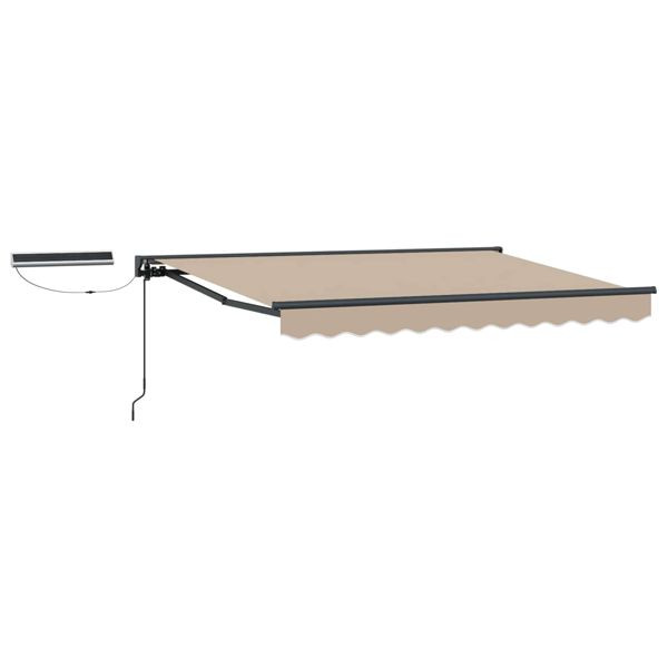 vidaXL Elektrische ausziehbare Markise Beige 3 x 2,5 m, 3422010