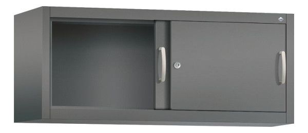 C+P Aufsatzschrank Acurado, H500xB1200xT400mm, Farbe: Vulkangrau / Vulkangrau, Bügelgriff, 1 OH, 2044-00 S10061