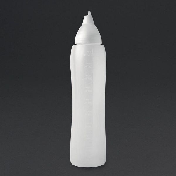 Araven klare tropffreie Soßenflasche 1L, Polyethylen, CW114