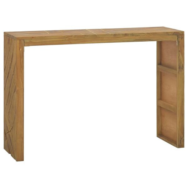 vidaXL Konsolentisch 110x35x75 cm Massivholz Teak, 326175