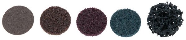 KS Tools Ersatz-Schleifpads, Durchmesser26, 7mm, Strip Rad schwarz, VE: 10 Stück, 515.5075