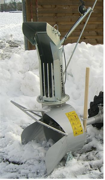 PowerPac Schneefräse einstufig 46 cm für MF3, BRIKTMECO