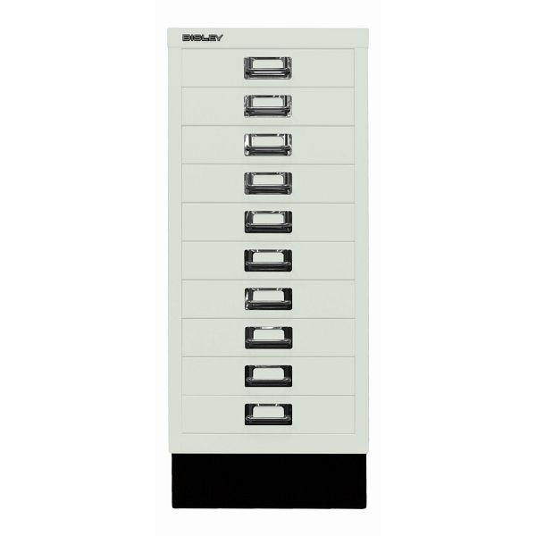 Bisley MultiDrawer™, Inkl. Sockel, DIN A4, 10 Schubladen, 644 portland, L2910S644