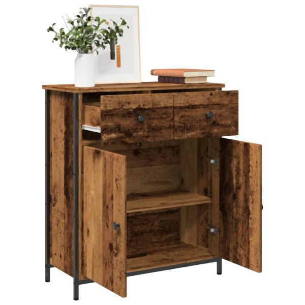 vidaXL Sideboard Altholz-Optik 70x41x56 cm Holzwerkstoff, 857470