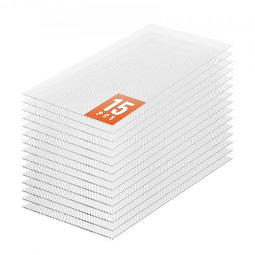 VEVOR Polycarbonat Gewächshausplatten, 1210x605x6mm, UV-geschützte Hohlkammer, transparente Dachplatten für Garten, VE: 15 Stück, SLWDBBSTM15JKN5ETV0