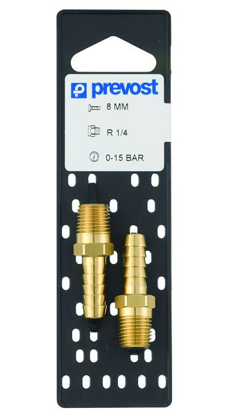 Prevost Schlauchetülle Auf Lochplatten, für Schlauch mit Innendurchmesser 12 mm, R 1/2, VE: 2 Stück, JFT 1212P2
