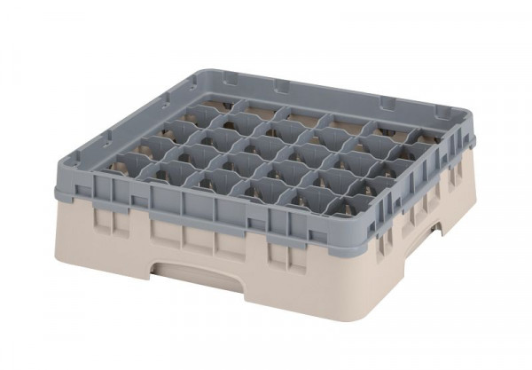 Cambro Spülkorb mit 36 Fächer Camrack® 9,2 cm Beige, 36S318184