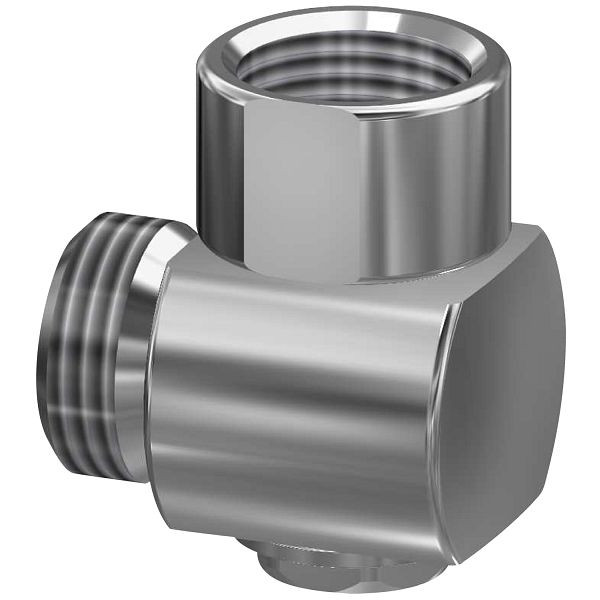 KWC Entleerungsventil, F4, für Brauseschlauch, für Wandbatterie, G1/2xG1/2A, verchromt, 2030068123