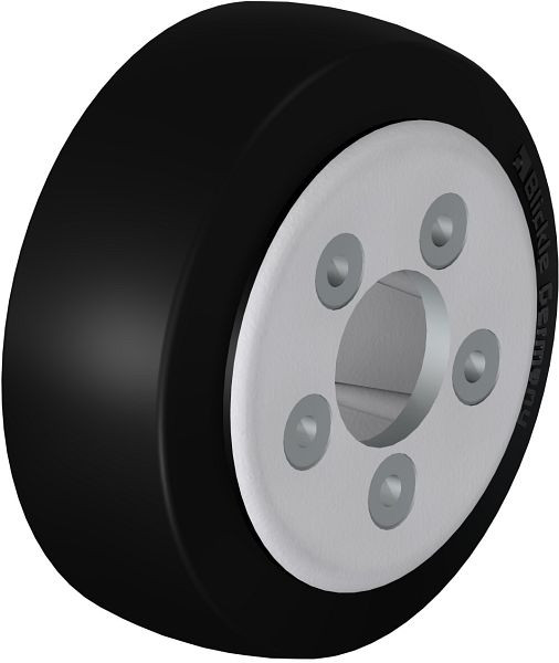 Blickle REV 215X82/60-5 Rad aus Elastik-Vollgummi, Schwarz, 462101