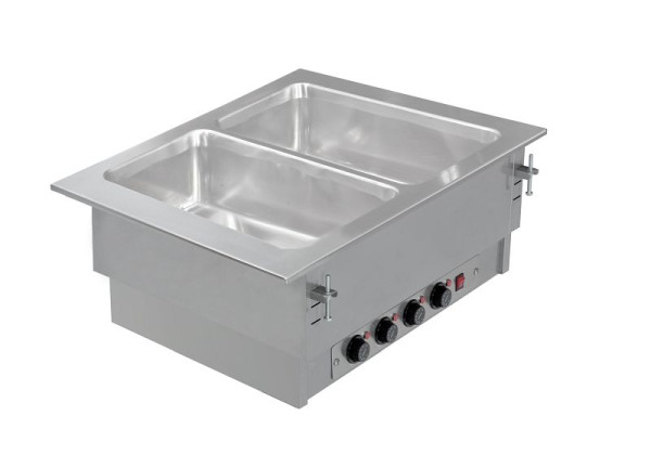 KBS Einbau Bain Marie 2x GN 1/1 mit getrennt regelbaren Becken, 70510125