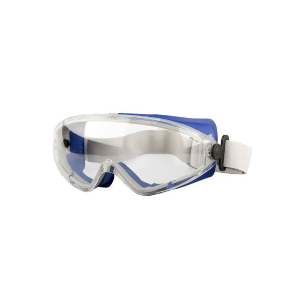 L+D FULL VISION Vollsichtbrillen, EN 166, farbloser PC Sichtschutz indirekte Belüftung, verstellbaren Kopfband, VE: 10 Stück, 2679