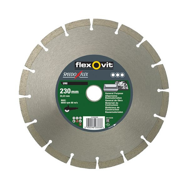 Flexovit Diamantscheibe SPEEDOFLEX - UNI, Durchmesser: 180 mm, 70184623385