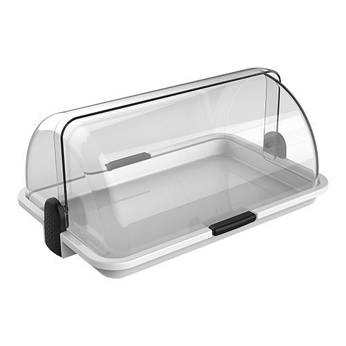 Biesse Buffetvitrine 38x26cm, weiß, Fächer: 1, Polypropylen (PP), 245005