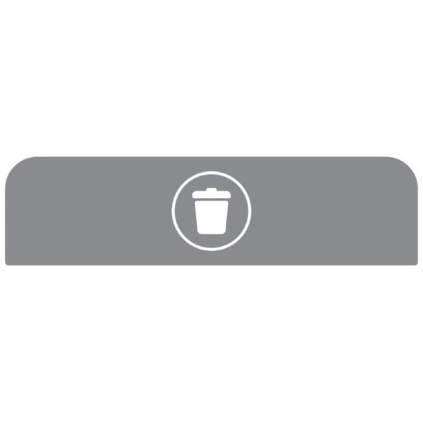 STEIN HGS Configure Recycling-Station Hinweistafel Abfall, grau, 125 Liter, FR, 84082.0004