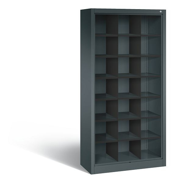 C+P Stahlregal mit Rückwand Acurado, H1950xB930xT400mm, Farbe: Anthrazit, 9160-410 S10035