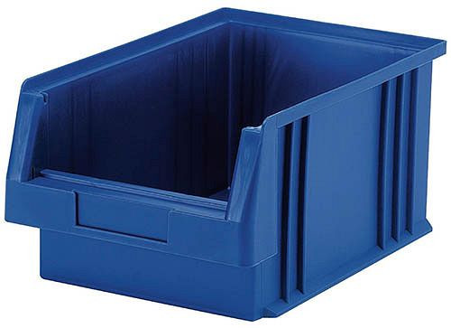 Bedrunka+Hirth Kunststoff-Sichtlagerkasten, blau, Maße in mm (BxTxH): 164 x 105 x 75, 25 Stück, 018500222