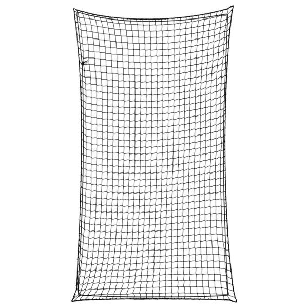 vidaXL Anhängernetz mit Gummiseil Schwarz 4,5x2,5 m PP, 4012285
