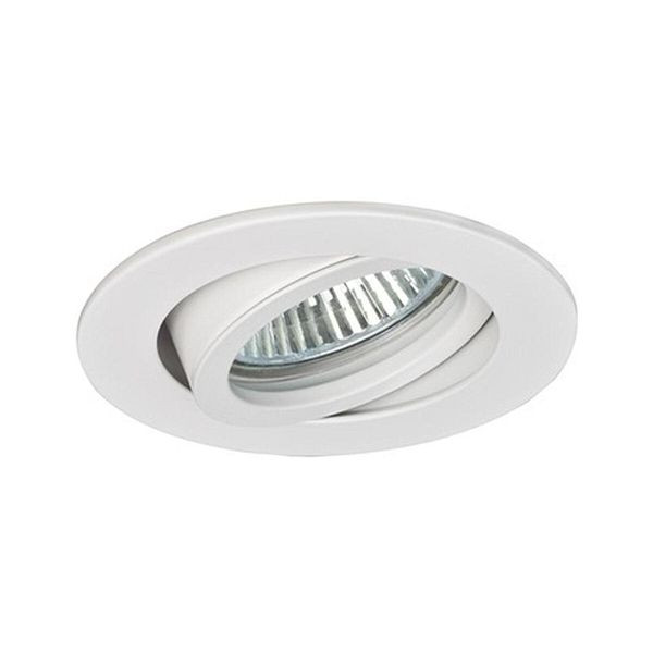 Brumberg Einbaustrahler 50W NV GX5,3 weiß mit Konverter 25° IP20 Steck 0063.07, 113507