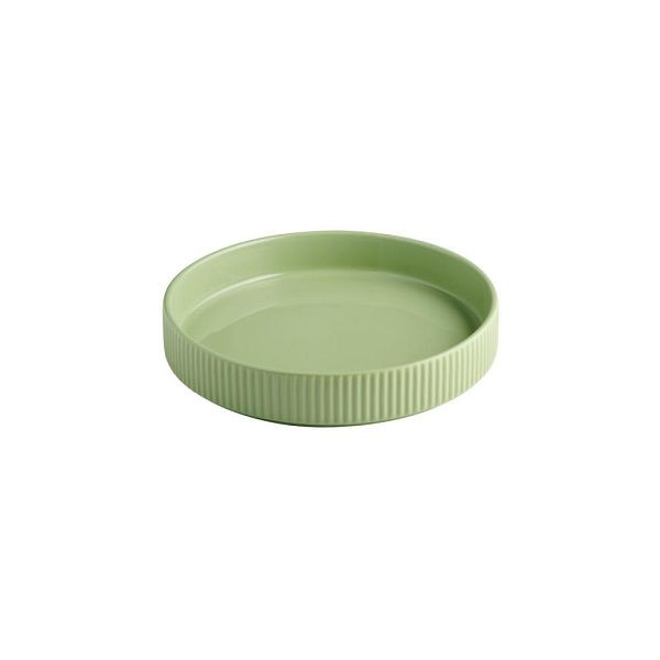 APS Teller / Schale THE GRID - Porzellan salbei, Ø 20 cm, 450 ml, stapelbar, 19118