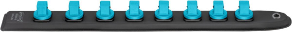 Hazet SmartRail, Vierkant hohl 12,5 mm (1/2 Zoll), Magnetische Unterseite, mit 8x 1 / 2 " Vierkantaufnahmen, 900SR-8