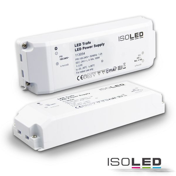 ISOLED LED Trafo 24V/DC, 0-100W, SELV, 113054