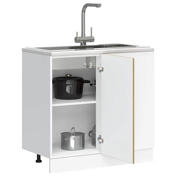vidaXL Spülenunterschrank Artisan-Eiche Holzwerkstoff, 854297