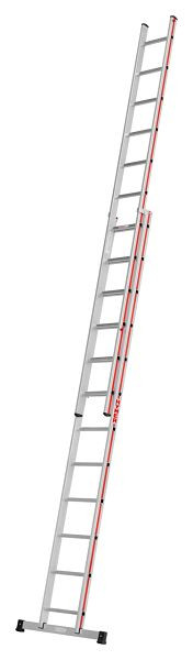 HYMER Schiebeleiter, zweiteilig, 2x12 Sprossen, Länge eingefahren 3,47 m / ausgefahren 5,99 m, 404624