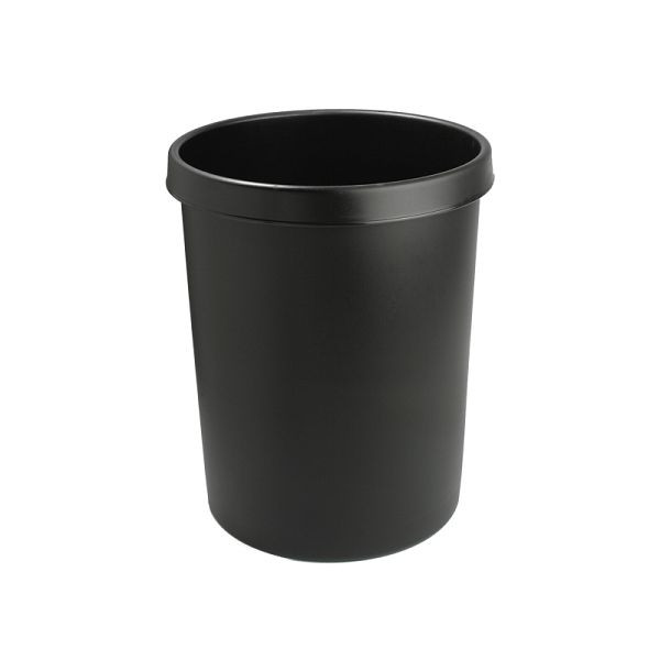 Lüllmann Papierkorb 30 L, schwarz, 606130