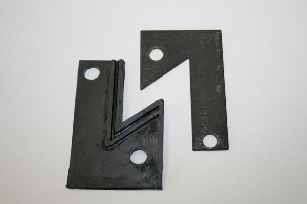 ELMAG Späneräumer-Set links (2 Bohrungen) für Kreuztisch zu DFG-500-G, 9809078