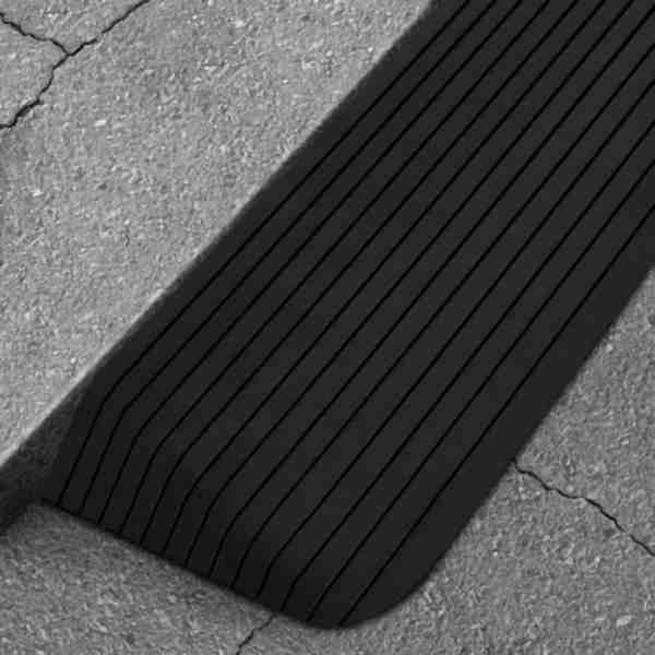 vidaXL Schwellenrampen 2 Stück 110x41x5 cm Gummi, 150975