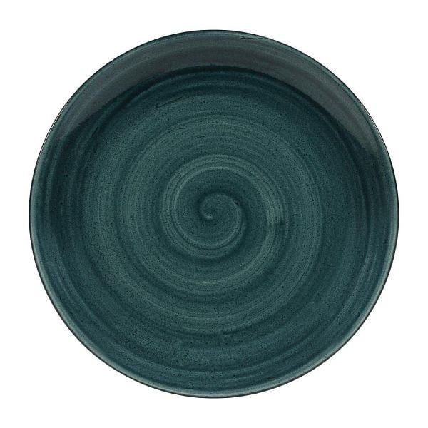 Churchill Stonecast Patina Coupe-Teller, rustikales Blaugrün, 260 mm, (12 Stück), FA590