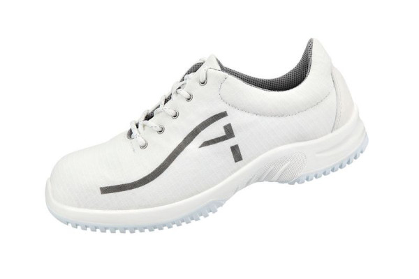 ABEBA Sicherheitsschuhe uni6 Halbschuh weiß, S3, Ristbereich mit Schnürung, Atmungsaktives Textil, 1629-43