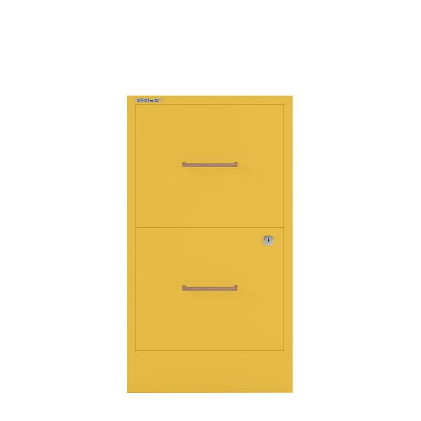 Bisley Home Filer, 2 HR-Schubladen, Eichengriff, 642 sunflower, PFA2OH642