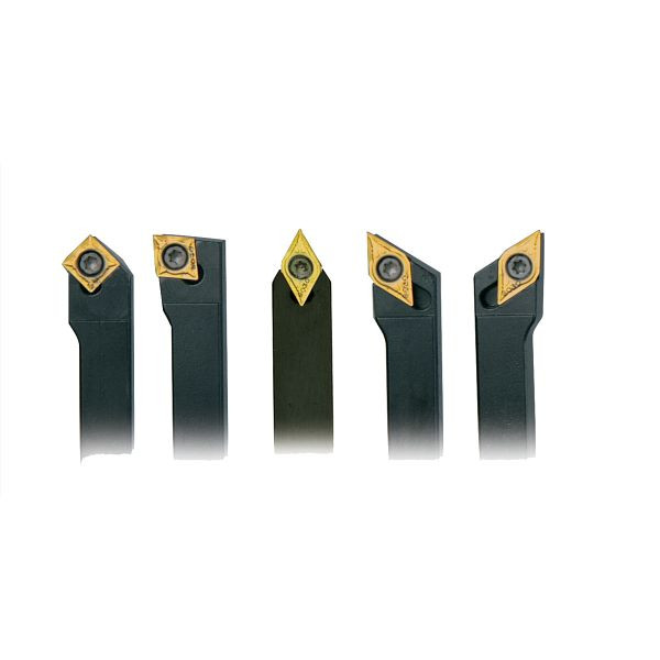 Optimum Drehmeißel-Satz HM 12 mm, 5-teilig „Made in Germany“, 3441212